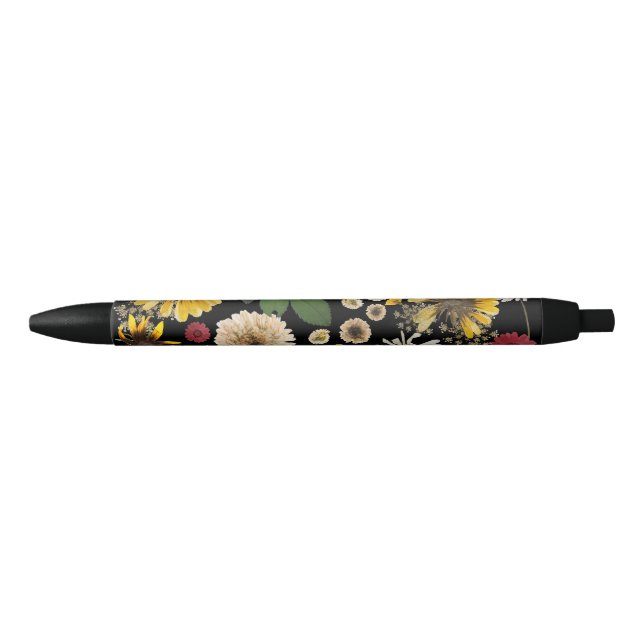 Mikitiez earthday nature selflove rose flower  black ink pen (Front)