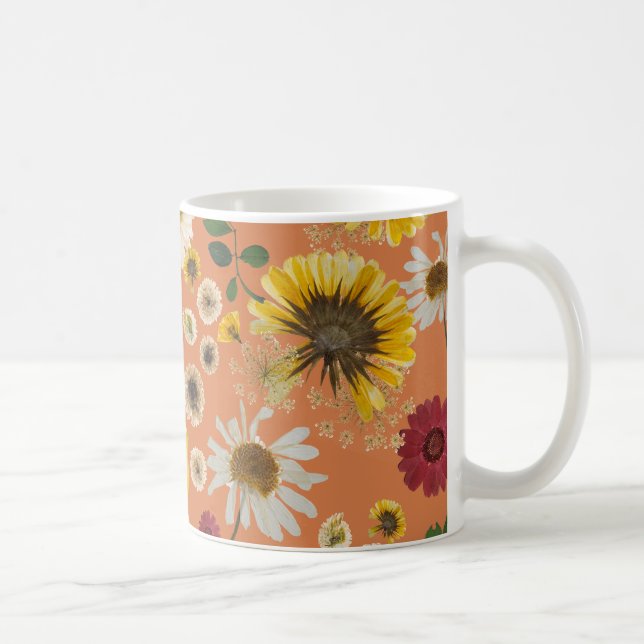 Mikitiez earthday nature selflove rose flower coffee mug (Right)