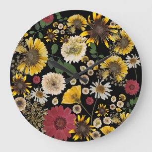 Mikitiez earthday nature selflove rose flower large clock
