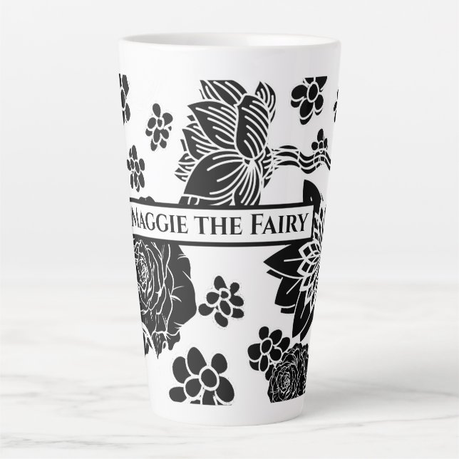 Mikitiez earthday nature selflove rose flower latte mug (Front)