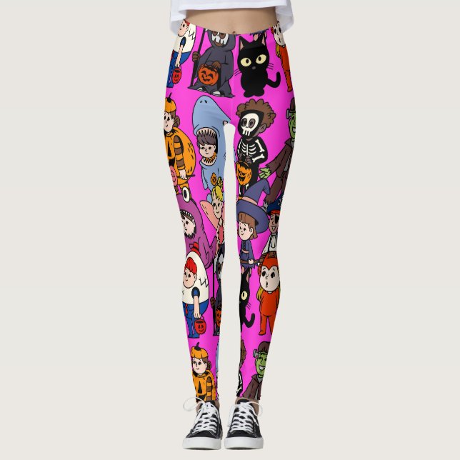 Mikitiez fairy shark wizard grimreaper frankenstei leggings (Front)