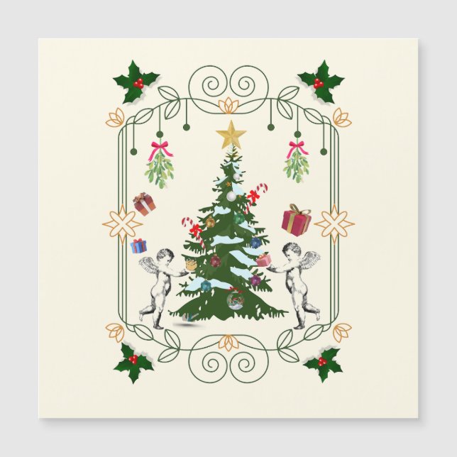 Mikitiez gift noel holiday mistletoe angle (Front)