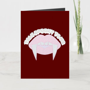 Mikitiez gothic halloween wedding soulmate vintage foil greeting card