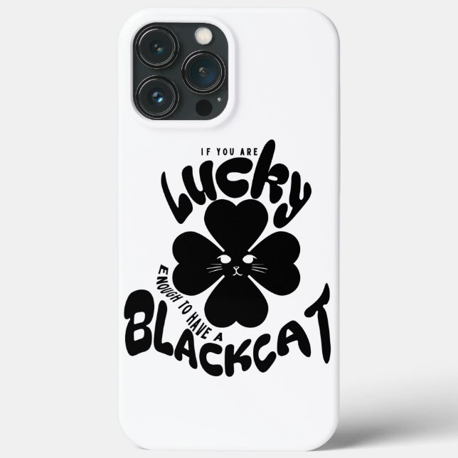 Mikitiez green mint lucky blackcat saintpatrick  Case-Mate iPhone case (Back)