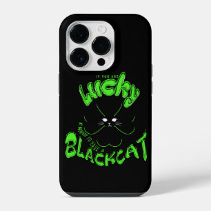 Mikitiez green mint lucky blackcat saintpatrick iPhone 14 pro case