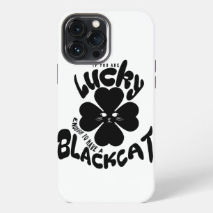 Mikitiez green mint lucky blackcat saintpatrick iPhone 13 pro max case