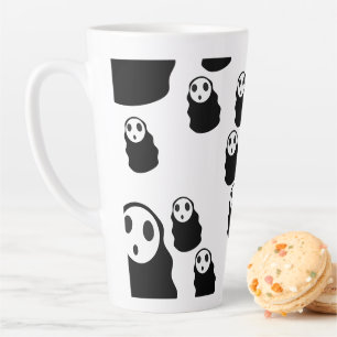 Mikitiez groovy ghouls bat night holiday halloween latte mug