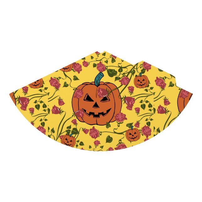 Mikitiez halloween pumpkin spooky october fall red party hat (Front)