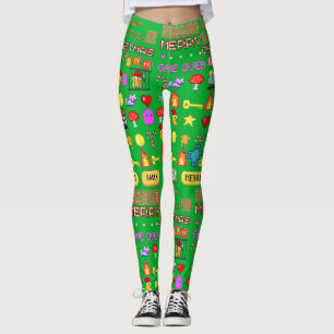 Mikitiez holiday season christmas turkey dining leggings