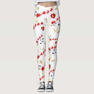 Mikitiez magic wish holiday christmas luxury leggings
