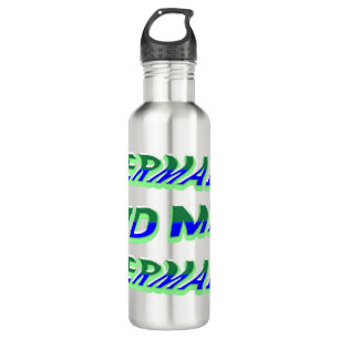 Mikitiez ocean mermaid venus sea blue 710 ml water bottle