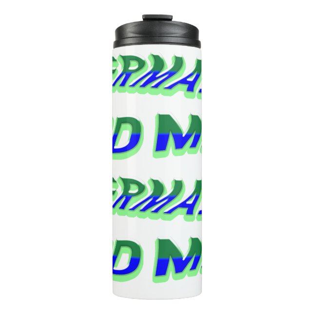 Mikitiez ocean mermaid venus sea blue thermal tumbler (Front)