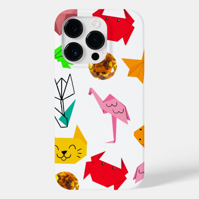 Mikitiez origami cancer summer jewel animal cat  Case-Mate iPhone case (Back)