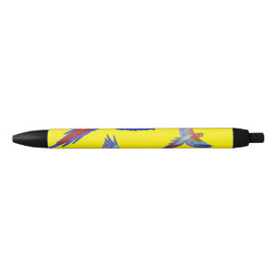 Mikitiez parrot hawaii summersunset beach spring black ink pen