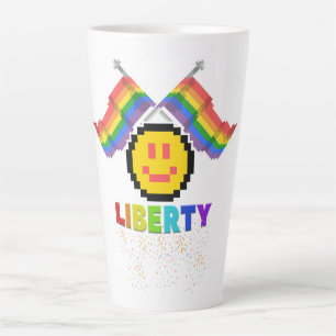 Mikitiez PE olympics doughnut rainbow sport lgbtqi Latte Mug