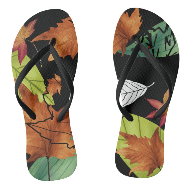 Mikitiez pisces nature selflove rose flower  flip flops (Footbed)