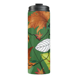 Mikitiez pisces nature selflove rose flower  thermal tumbler