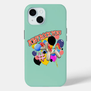 Mikitiez pony discoball balloon party theme iPhone 15 case