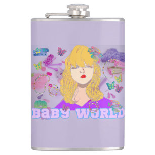 Mikitiez premier movie night princess doll summer hip flask