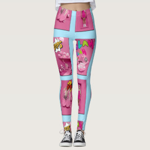 Mikitiez premier movie night princess doll T-Shirt Leggings