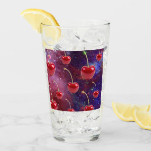 Mikitiez red cheery galaxy vegan glass