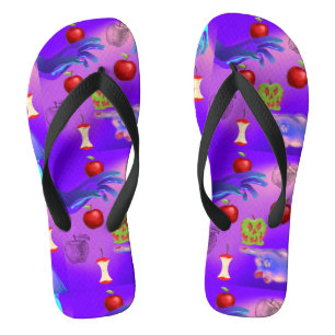Mikitiez red skull toxic apple vegan summer flip flops