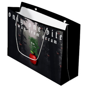 Mikitiez red skull toxic apple vegan summer large gift bag