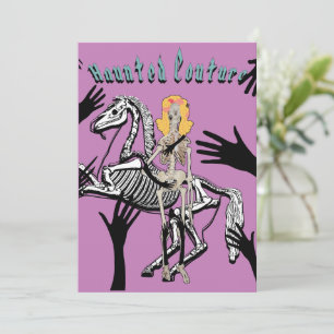 Mikitiez renaissance costume spooky vibes skull invitation