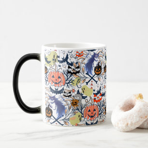 Mikitiez retro vintage halloween ghouls pumpkin  magic mug