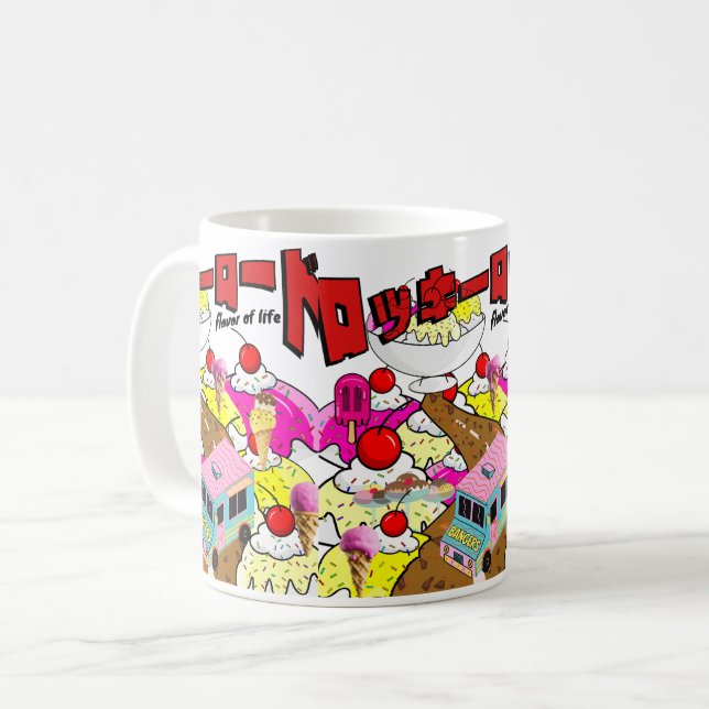 Mikitiez rockyroad icecream manga summer banger coffee mug (Front Left)