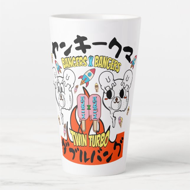 Mikitiez rockyroad icecream manga summer banger latte mug (Front)