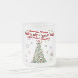 Mikitiez rustic chirstmas vintage cozy frosted glass coffee mug
