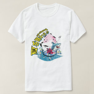 Mikitiez shark ocean wave summer shavedice T-Shirt