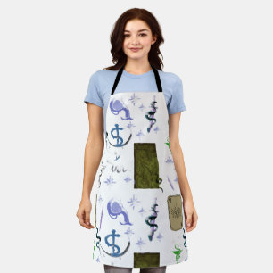 Mikitiez snake snakeperson wizard witch magic  apron