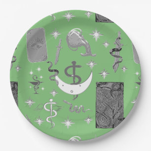 Mikitiez snake snakeperson wizard witch magic paper plate