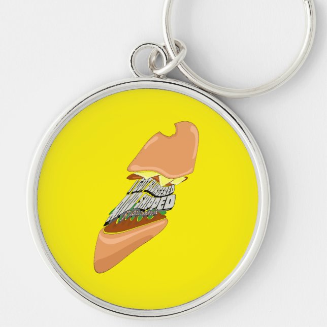 Mikitiez space dolly skull burger chips frenchfrie key ring (Front)