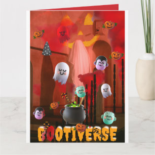 Mikitiez spooky vibes halloween multiverse 3D Card