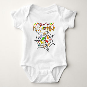 Mikitiez spooky vibes jellybear trickortreat anime baby bodysuit