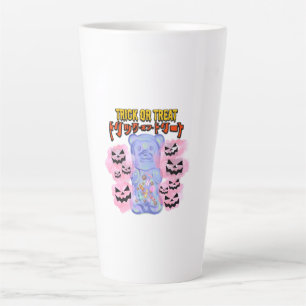 Mikitiez spooky vibes jellybear trickortreat anime latte mug