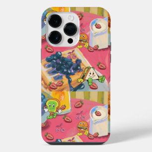 Mikitiez strawberry yogert usaflag burger fruit iPhone 14 pro max case