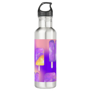 Mikitiez summer rainbow purple gold popsicle 710 ml water bottle
