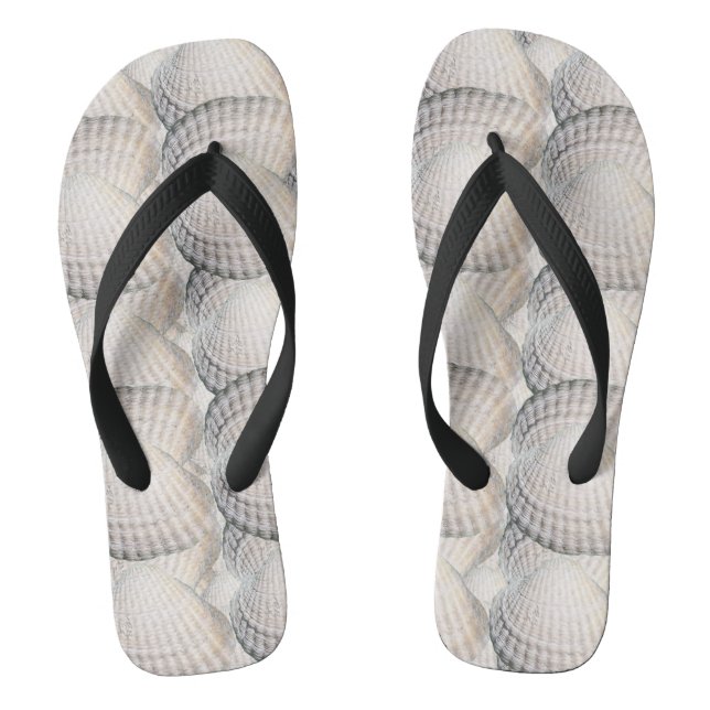 Mikitiez summer venus shell ocean beach flip flops (Footbed)