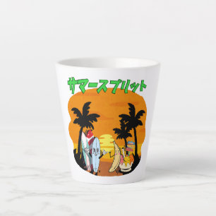 Mikitiez summer windsurf bananasplit icecream latte mug