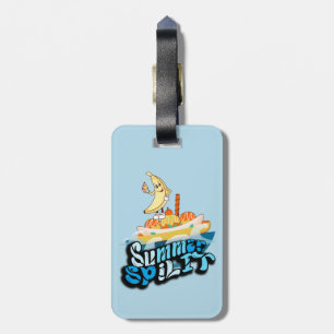 Mikitiez summer windsurf bananasplit icecream luggage tag