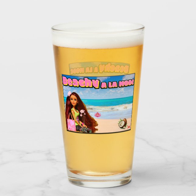 Mikitiez Thailand coconut beach lotus pink white Glass (Front Filled)