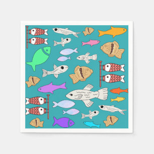 Mikitiez venus mermaid fishing summer napkin