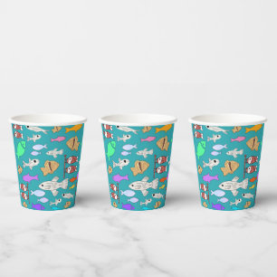 Mikitiez venus mermaid fishing summer paper cups