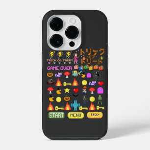 Mikitiez videogame pixel halloween spooky bat  iPhone 14 pro case