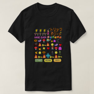 Mikitiez videogame pixel halloween spooky bat  T-Shirt