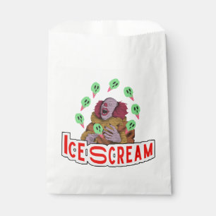 Mikitiez vintage scream clown icecream scarymovie  favour bags